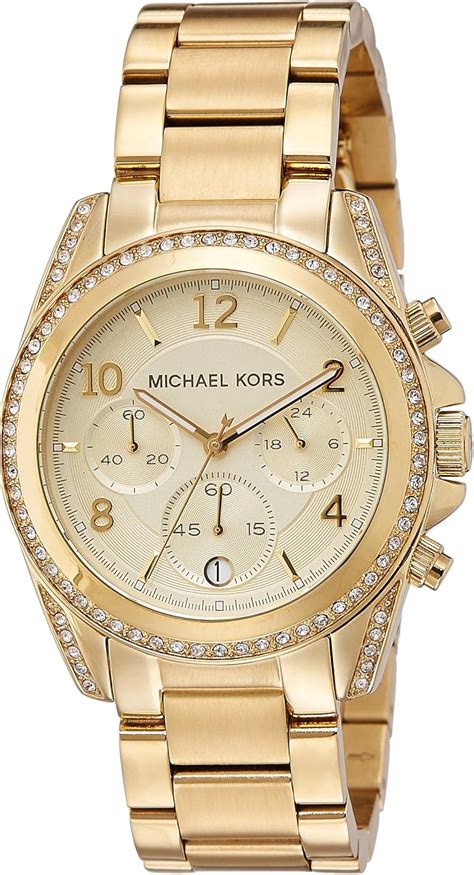 michael kors gold ladies watch mk5166|Michael Kors golden blair glitz.